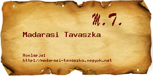 Madarasi Tavaszka névjegykártya